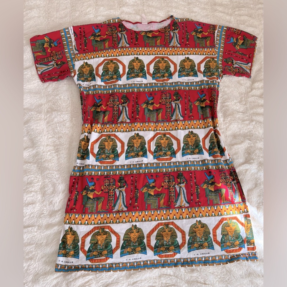 One Size Vintage Egyptian T-Shirt Dress
